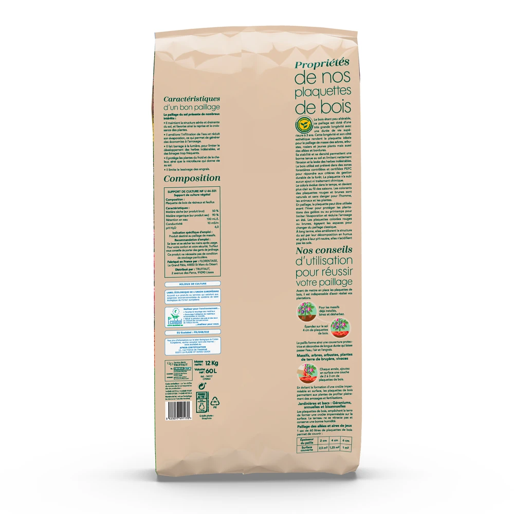 Paillage De Plaquettes De Bois Rouge - Sac De 60 Litres 2 Paillage De Plaquettes De Bois Rouge - Sac De 60 Litres – Image 2