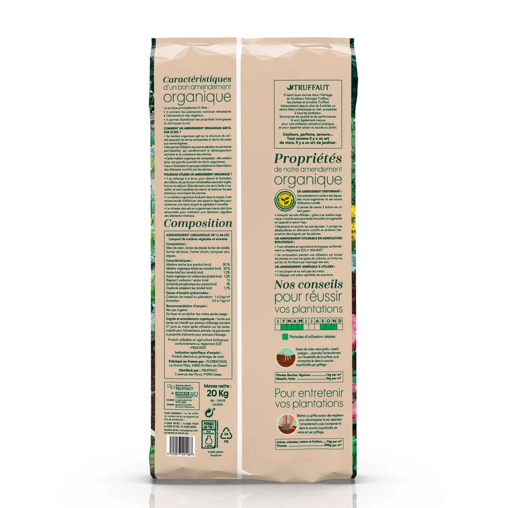 Amendement Organique 20 Kg 2 Amendement Organique 20 Kg – Image 2