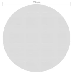 VIDAXL Film Solaire De Piscine Flottant Pe 250 Cm Gris 7 VIDAXL Film Solaire De Piscine Flottant Pe 250 Cm Gris -Boutique Jardin Extérieur 8d68315754a30524