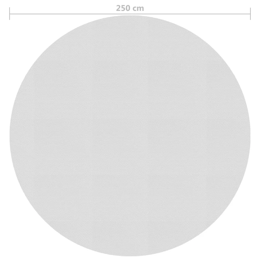VIDAXL Film Solaire De Piscine Flottant Pe 250 Cm Gris 4 VIDAXL Film Solaire De Piscine Flottant Pe 250 Cm Gris – Image 4