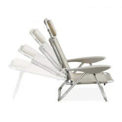 Fauteuil Clic Clac Des Plages En Polyester Gris -Boutique Jardin Extérieur aa0655805a414278