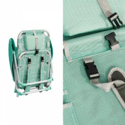 Lot De 2 Fauteuils Clic Clac Des Plages En Polyester Vert -Boutique Jardin Extérieur ab37071cb6f12428