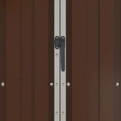 VIDAXL Abri De Jardin Marron 107,5x46x183 Cm Acier Galvanisé -Boutique Jardin Extérieur bd088d21ece3a282