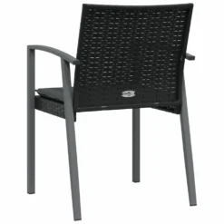VIDAXL Chaises De Jardin Et Coussins Lot De 6 Noir 56,5x57x83 Cm Rotin -Boutique Jardin Extérieur c0f12c6ee2e45be9
