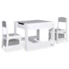 VIDAXL Table Pour Enfants Avec 2 Chaises Blanc Mdf