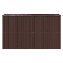 VIDAXL Abri De Jardin Marron Foncé 192x357x223 Cm Acier Galvanisé 11 VIDAXL Abri De Jardin Marron Foncé 192x357x223 Cm Acier Galvanisé -Boutique Jardin Extérieur d25b3efaaa4478e0