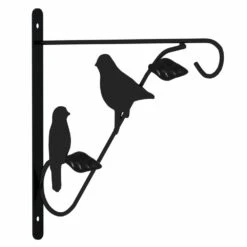 VIDAXL Supports De Panier Suspendu Avec Jardinières 4 Pcs Noir Acier -Boutique Jardin Extérieur d5511bf84038f2c6
