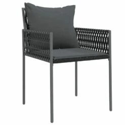 VIDAXL Chaises De Jardin Avec Coussins Lot De 2 Noir 54x61x83 Cm Rotin -Boutique Jardin Extérieur f6955b821e97a667
